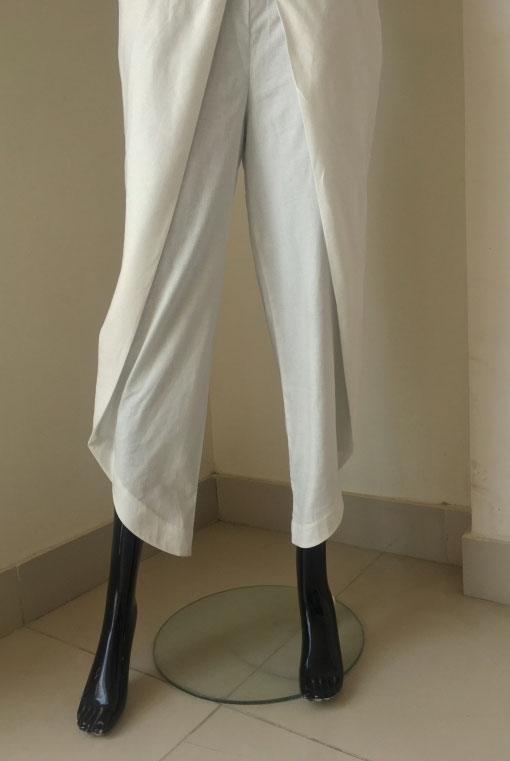 SHAHI SHALWAR - OFF WHITE </br>SP-SH-OW
