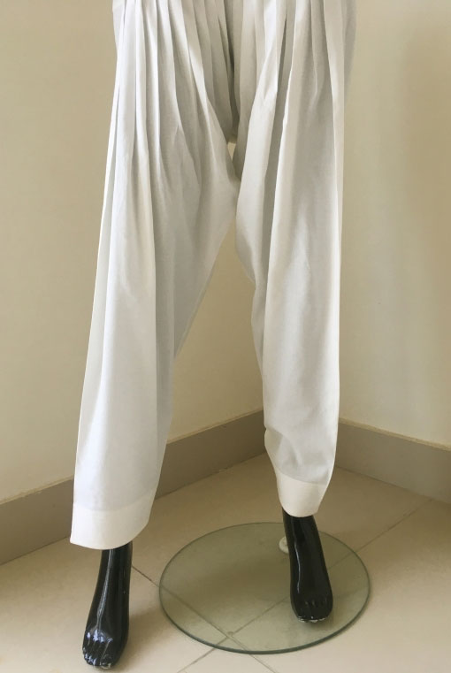 CLASSIC SHALWAR - OFF WHITE </br>SP-CS-OW