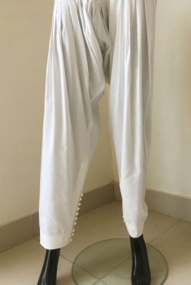 PEARL SHALWAR - OFF WHITE </br>SP-PS-OW