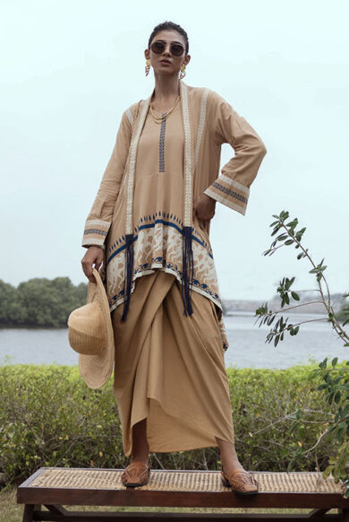 BIAS SHIRT - CAMEL</br>RP-CS-006