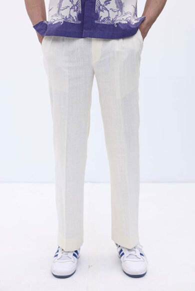 TROUSER - OFF WHITE</br>PS-YM-015
